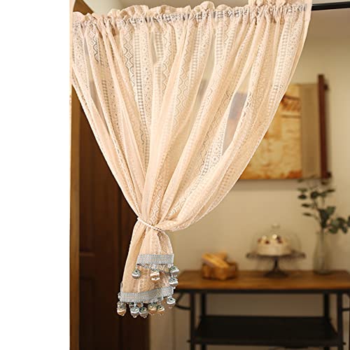 Cortinas de encaje LUNEZY semitransparentes con filtro de luz premium 8