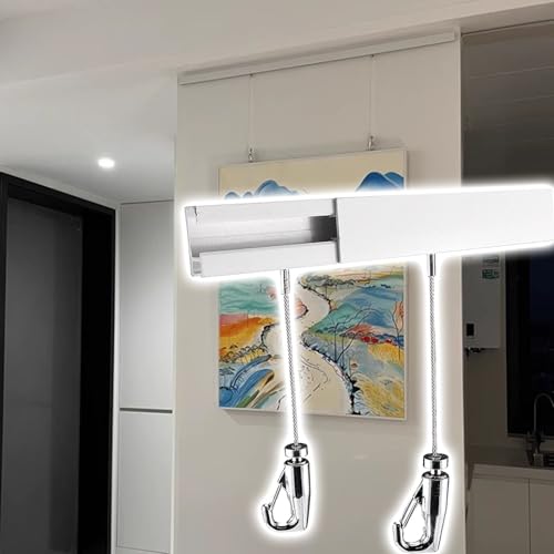 Art Hanging System, Metal Picture Frame Hanging Kit for Gallery,