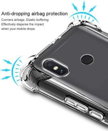 Image of BOXXO Flexible Back Cover for Mi Redmi Note 5 Pro | Back Cover Transparent Clear Shockproof Case Four Corner Protection | Slim Protective Mobile Phone Cover for Mi Redmi Note 5 Pro