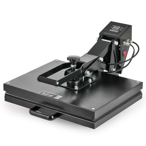 CREWORKS 40x50 CM Presse à Chaud pour T-Shirt 2000W Machine de Presse de la Chaleur Sublimation Transfert de Textile Polyvalente