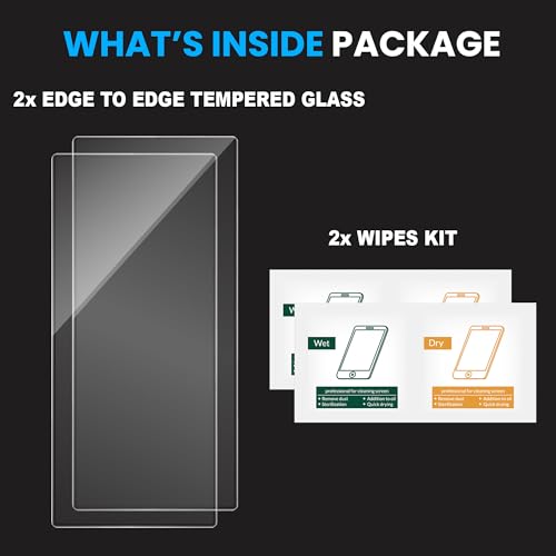 Image of ArmourPro Borderless Tempered Glass for Samsung Galaxy Z Fold 7, Pack of 2 Clear Screen Protector with Anti-Dust Speaker Mesh, HD Clarity, 9H Anti-Scratch, Case Friendly, Easy Installation Kit