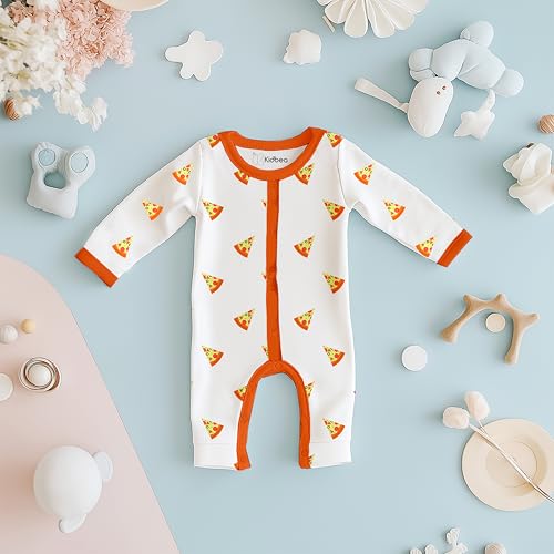 Image of Kidbea Organic Cotton Full Sleeve Baby Rompers | Soft, Cute Printed Romper for Baby Boy & Baby Girl Playwear