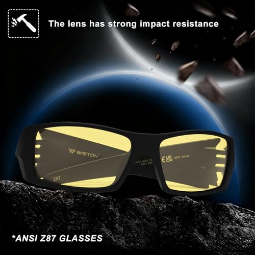 Image of WISTON Z87 Sunglasses Wrap Around Sunglasses for Men Rectangular Safety Glasses UV400 for Sport Working 8231