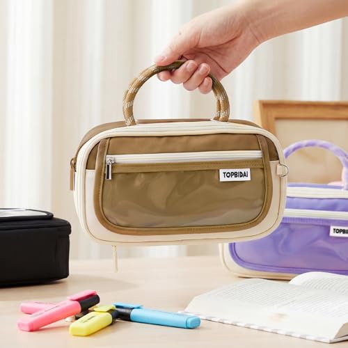 Image of TOPBIDAI Large Pencil Case Pouch School Supplies for Girls Boy Women Men