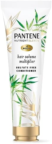Pantene Sulfate Free Conditioner, Volumizing conditioner for fine or flat hair with Bamboo, Color Safe, 8.0 oz