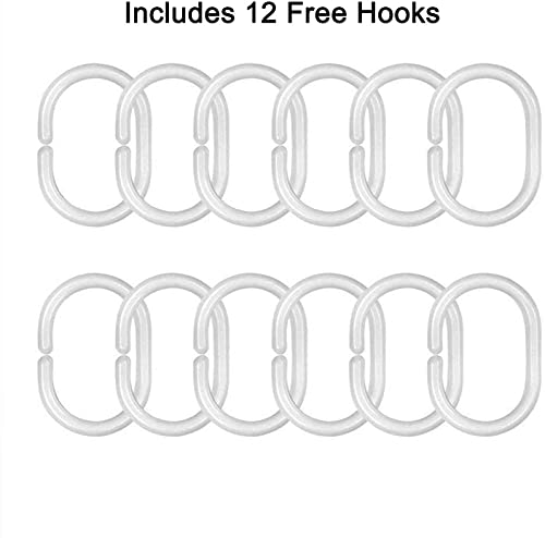 Alishomtll Valentines Day Shower Curtain Romantic Clouds Heart Shower Curtain With 12 Hooks, Lover Ocean Beach Bathroom Curtain Durable Waterproof Bath Curtain #TOP5