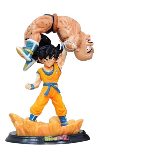 Anime Hero Lifting Villain Action Figure 12cm | Super Warrior Collectible Figurine | Toy for Car Dashboard, Office Desk & Home Decor