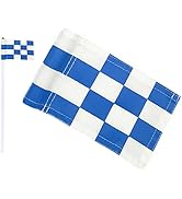 DRSUMLF 1 PCS Golf Flag Putting Green Flag Checkered Golf Flags with Tube Inserted Solid, Nylon G...