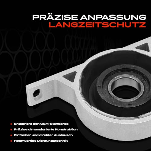 Frankberg Lagerung Gelenkwelle Kardanwellenlager Kompatibel mit 5er E60 520 523 525 530 540 550 2001-2010 6er E63 2004-2010 X3 E83 2003-2010 Replace# 26127521855