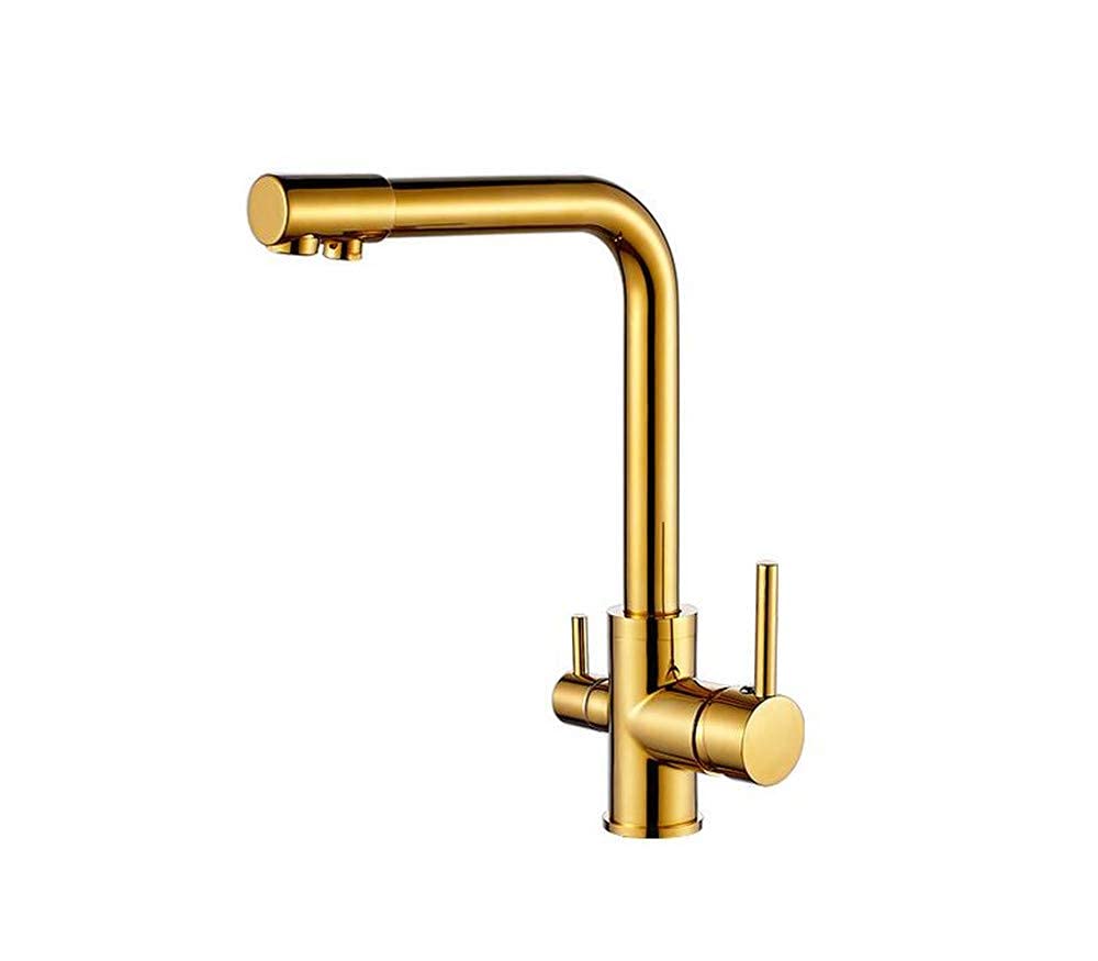 Robinet à boire direct en cuivre doré pour une eau pure saine