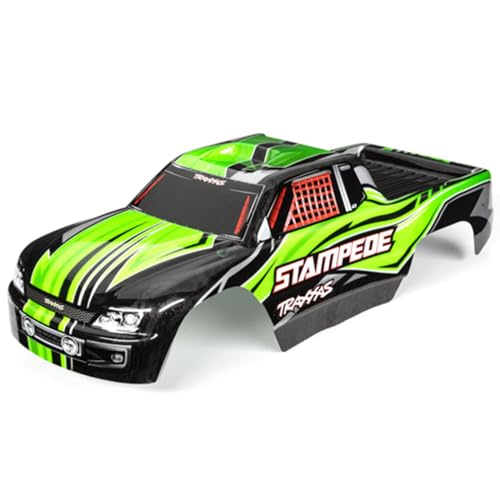 Traxxas 3651G Body, Stampede (également compatible avec Stampede VXL), vert (peint, décalcomanies appliquées)