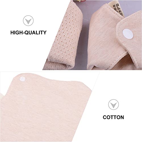 DOITOOL 2Pcs Lavável Sanitária Pads Feminino Algodão Período Menstrual Pads Reutilizáveis Forros de