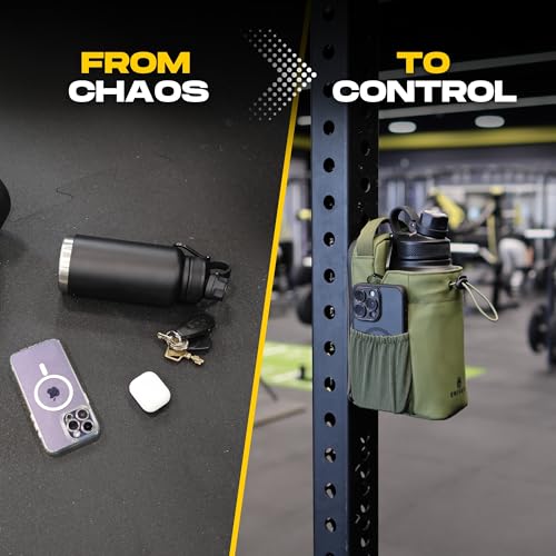 Magnetic Gym Bag for Men and Women – Water Bottle Holder, Magnetic Attachment, Phone & Key Pocket, Crossbody Pouch – Compact Workout Bag for Travel, Sports, Work, Fitness2