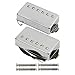FLEOR PAF Style Humbucker Pickup Ceramic Guitar Neck + Bridge Pickup Set Chrome Fit Les Paul Style Electric Guitar