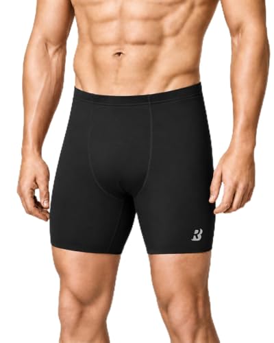 Roadbox Mens Athletic Swim Jammers Quick Dry Competitive Racing Swimsuit UPF 50+ Compression Training Swimming Shorts