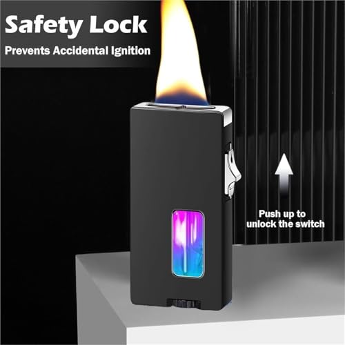 Encendedor Butano Ajustable con Llama Plana Ancha miniatura 2