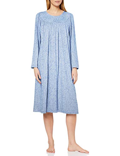 Preisvergleich Produktbild CALIDA Damen Soft Cotton Nachthemd, Clear Blue, XL