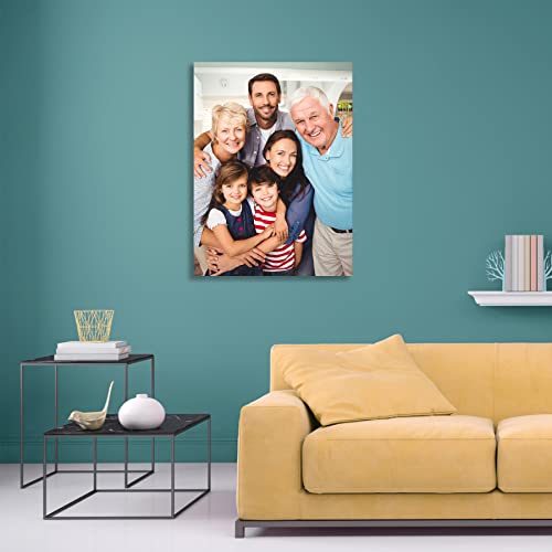 YK artwood Custom Canvas Upload Images - Custom Canvas Prints with Your Photos 11x14 inch - Personalized Canvas Pictures for Kid Lover Pet Family - Canvas Framed