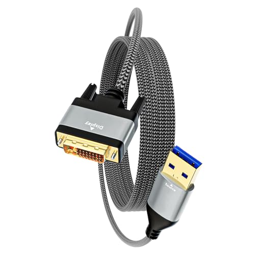 Computer DVIs Public Video Cable USB3.0 Fast Speed Transfer 1920x1200 For PC Laptop DVI Male To Male Adapter Cable