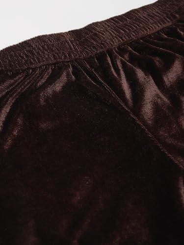 Image of Women's Velvet Embroidered Flared Pants