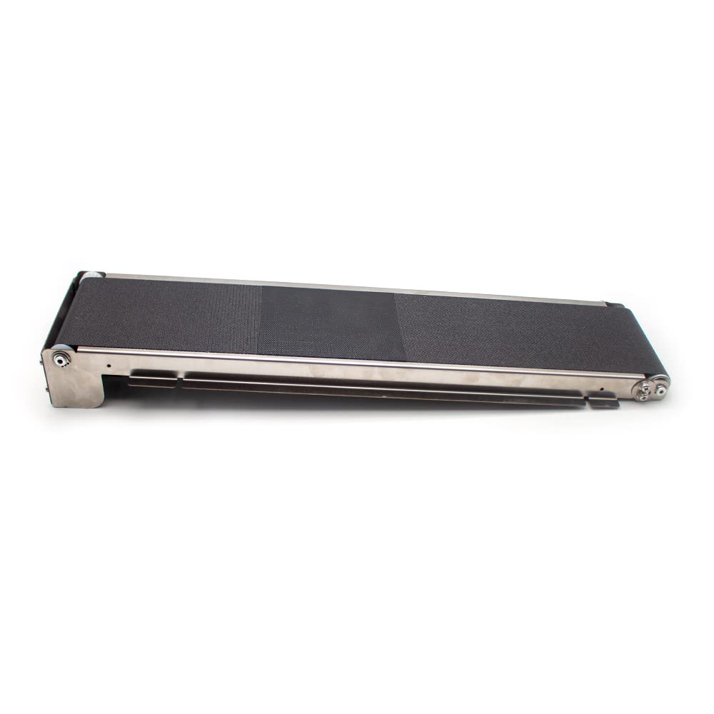 DC24V Cargo Lane Automatic Conveyor Belt Stainless Steel Mini Conveyor Vending Machine Track 460MMx85MM Load 3.5-5KG (with Power, 35RPM)