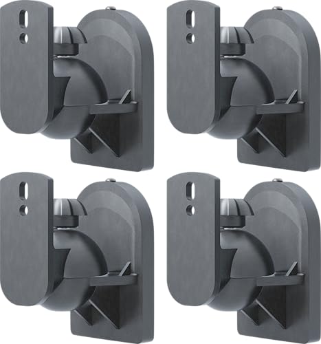 Supports muraux pour haut-parleurs goobay 49391 idéal pour home cinéma salon