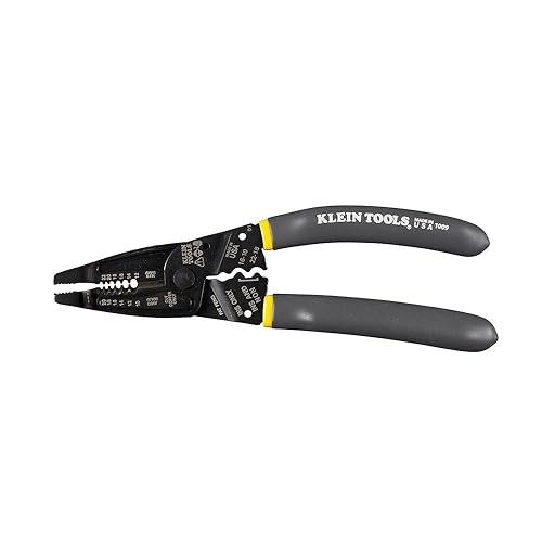 Klein Tools 1009 Multi Tool, Wire Stripper/Crimper/Wire Cutter, Made in USA, Long-Nose Multi-Purpose Electrician Tool