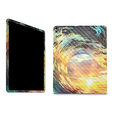 Image of MightySkins Carbon Fiber Skin Compatible with Apple iPad Pro 12.9 inch M2 6th Gen (2022) Full Wrap Kit - in The Tube | Protective, Durable Textured Carbon Fiber Finish | Easy to Apply | Made in The USA