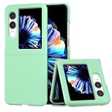 COQUE Custodia per ZTE nubia Flip2, Sottile custodia telefono antiscivolo con schermo pieghevole ultrasottile per ZTE nubia Flip2-Verde chiaro