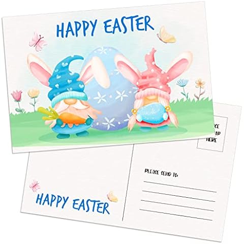 PETCEE 30PCS Happy Easter Postcards for Kids Cover