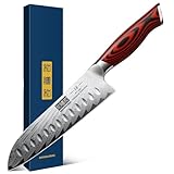 HOSHANHO Damascus Santoku Knife, 7 Inch Professiona Kitchen...