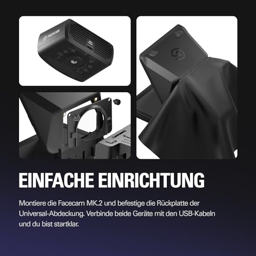 Elgato Prompter/Kamera-Set – Premium-Teleprompter mit Full HD-Webcam, HDR-fähig, perfekt für Streaming, Präsentationen, Videokonferenzen, kompatibel mit OBS, Zoom, Teams und mehr, für PC/Mac