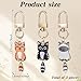 Imagen de Ouligay 3 llaveros de gatos pequeños y bonitos gatos colgantes de bolsillo regalos para amantes de los gatos mujeres hombres adorables regalos con diseño de gatos