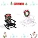Gukasxi 2 Pcs Mini Holzstuhl Hängende Ornament Weihnachten Puppenhaus Modell Stühle Puppenhaus Holzstühle Mini Holz Schaukelstühle für Hochzeitstorte Topper Weihnachten Urlaub Party Dekor