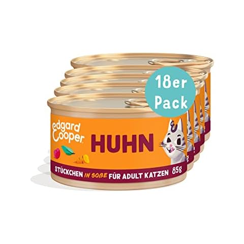 Edgard & Cooper Stückchen in Soße Katzenfutter Nass Adult getreidefrei hochwertiges Katzenfutter Cover