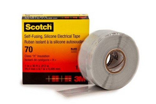 Scotch 80611438617 70 Self-Fusing Silicone Rubber Electrical Tape, 1" Width, 30 Foot Length (Pack of 1) (B0146CVDGC) Amazon Price History, Amazon Price Tracker