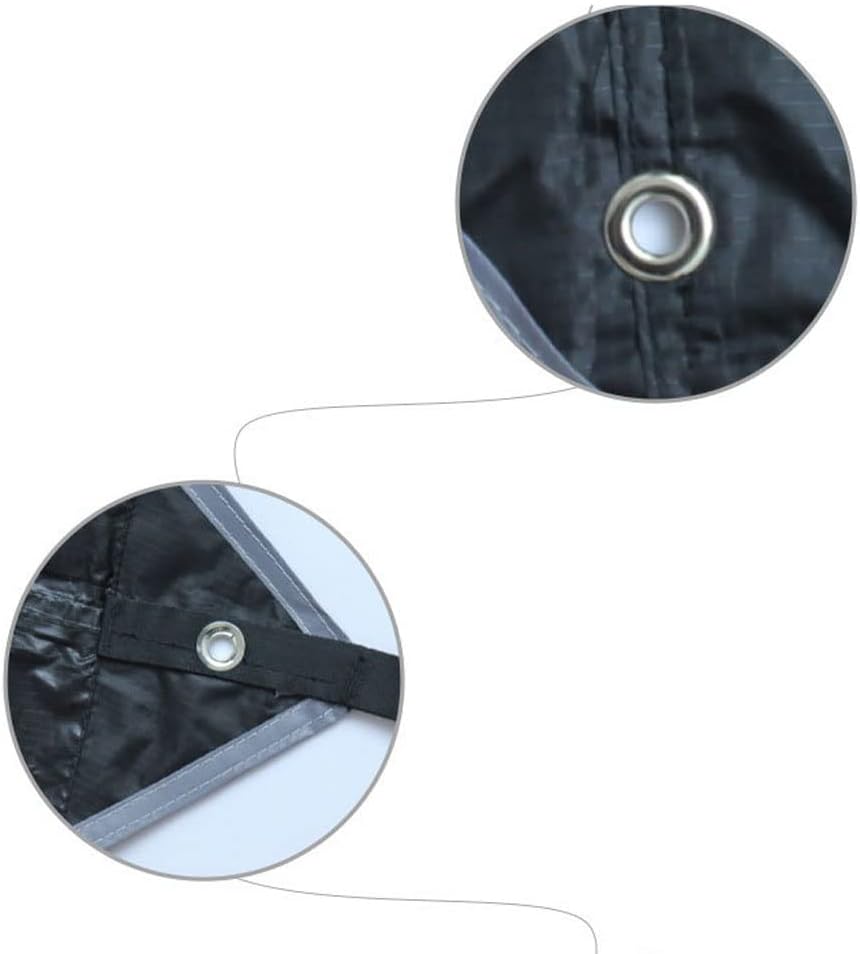 Tent Tarp Camping Tarp Outdoor Camping Multi-Function Sunshade Waterproof Rain Fly Tarp Camping Accessories Tent Tarp (Color : Schwarz)