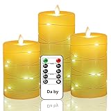 ✔️Realistische Flammensimulationstechnologie: Tanzende Flammen, sie flackern und tanzen wie traditionelle Flammenkerzen. Die LED gibt Licht ab und kann sicher in der Nähe von Kindern und Haustieren verwendet werden. LED-Kerzen entzünden sich nicht wirklich und Sie müssen sich keine Sorgen über feuerbedingte Unfälle machen. Jede Kerze wird mit 2 AA-Batterien (nicht im Lieferumfang enthalten) betrieben (erfordert erweiterte Batterien).