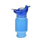 Aoinkoe Shrinkable Urinal,750ML Male Female Portable Mobile Toilet Potty Pee Urine Bottle,Reusable E
