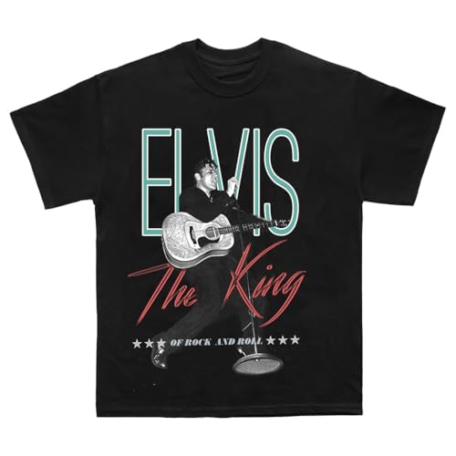 Elvis Presley Unisex-Adult Official Merch The King T-Shirt