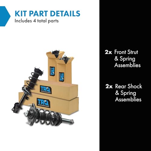 Image of TRQ Front and Rear Strut & Coil Spring Assembly Set Driver & Passenger Sides Compatible with 12-14 Honda CR-V