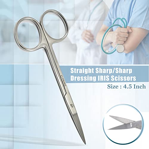 A2Z Scilab A2Z-KIT-#51 Premium Quality 5 Pieces Scissors Forceps Hemostats Needle Holders Suture Set Complete Instrument Kit thumb #1