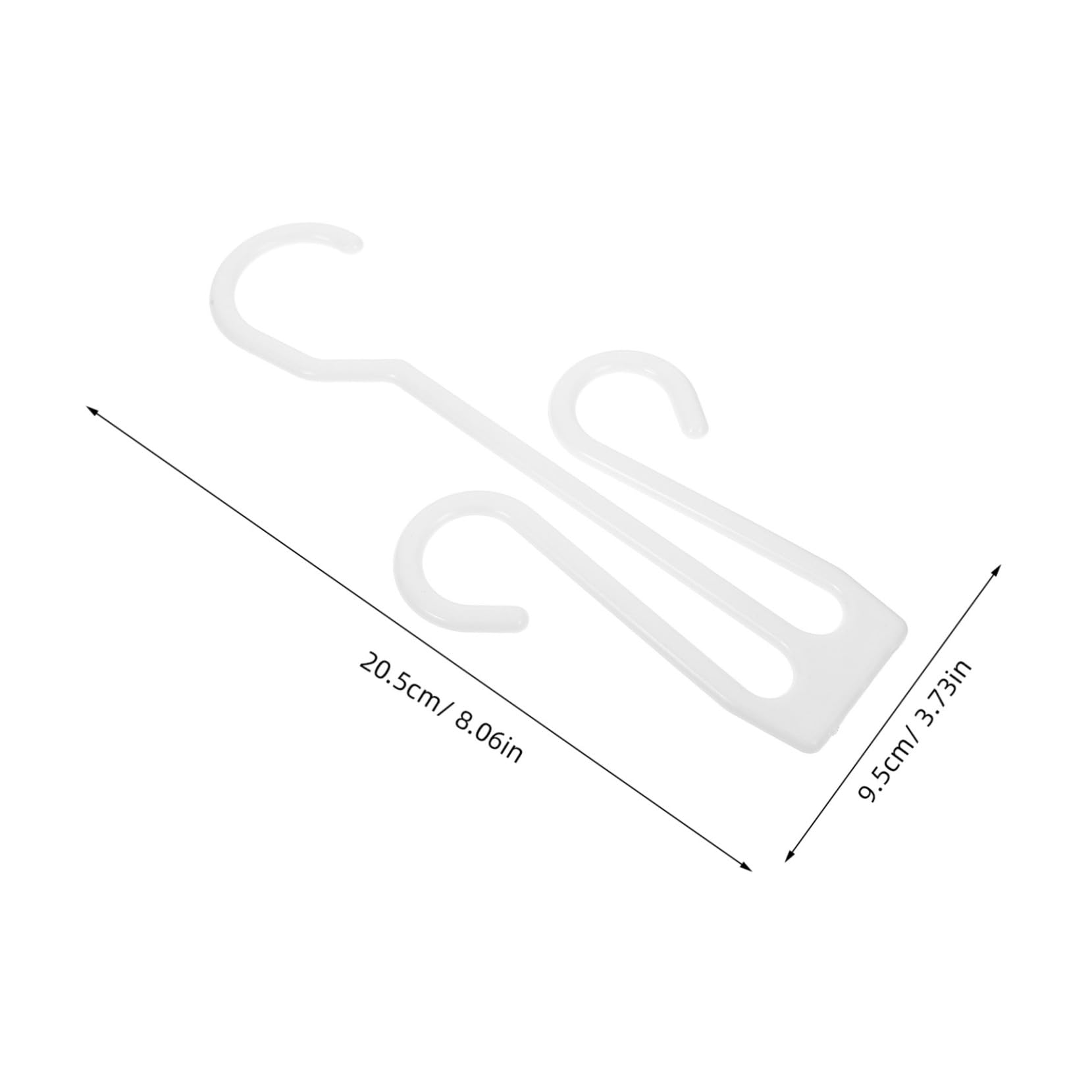 Zerodeko 12pcs Plastic Shoes Hanger Drying Rack Hanging Slippers and Sandals Display Hooks for Bathrooms Balconies and Dressing Rooms Space Saving Organizer for Footwear