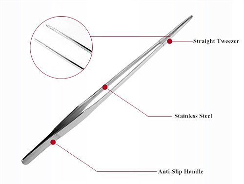 Image of Jumbo Size 27cm Stainless Steel Straight Tweezer /Clipper /Tong Scissor for Maintenance of Planted Aquarium or Reef Aquarium Tool Plier for Fish Tank