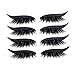 Eyeliner Stickers Eyelash Stickers Réutilisable Imperméable Stick sur Eye-liner Eyehadow Maquillage Noir, Cils artificiels