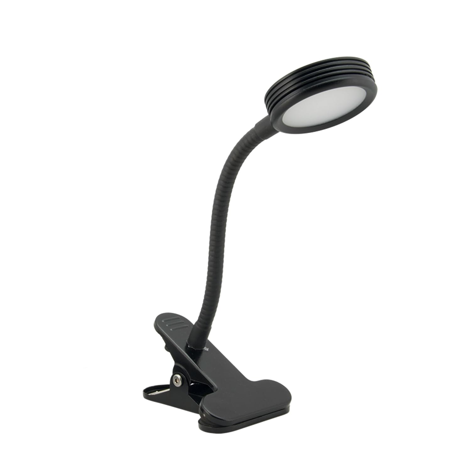 SECURIT - Lampada LED con Attacco a Clip - Cavo 1,5 m - Colore Nero | Luce LED Regolabile - Uso Interno ed Esterno - Fissaggio a Clip Rapido