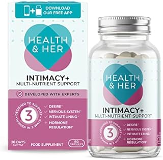 Health & Her Intimacy+ Multi-Nutrient Support for Women  A Natural Booster Supplement Containing Maca Root and Tribulus to Help Discover You Again -1 Month Supply - 60 Vegan Tablets