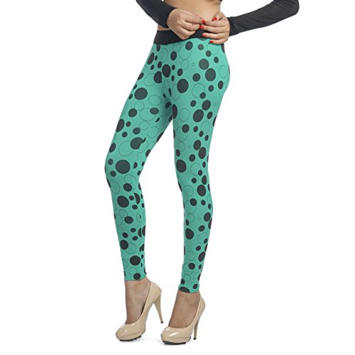 Image of Gospel Femmora Women Regular Fit Cotton Spandex Bubble Printed Ankle Length Legging