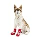 4 Sets Cat Booties Pet Cotton Socks Christmas Pet Grip Socks Slip Pet Socks Grippers Non Slip Dog Socks Dog Hiking Boots Puppy Rabbit Floor Mat Dogs Small Dog Cartoon Socks