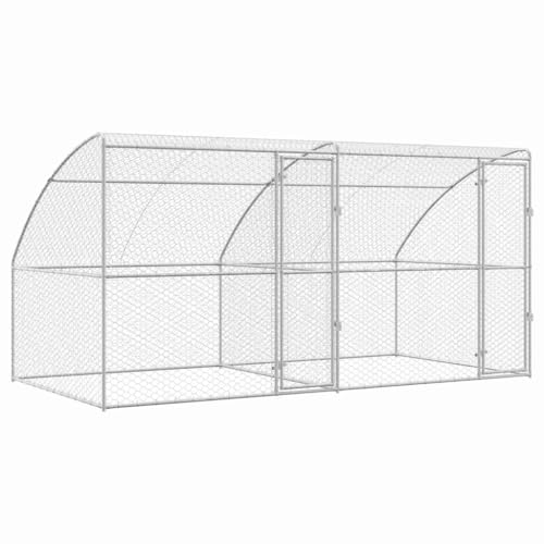 Kennel pour chiens robuste en acier galvanisé de qualité supérieure - 3